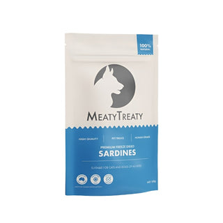 Meaty Treaty Freeze Dried Australian Whole Sardines Cat & Dog Treats 100g