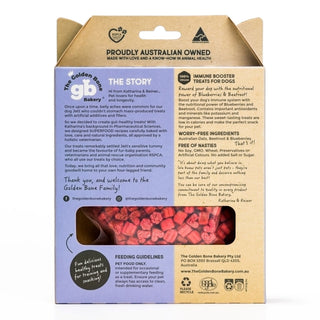 The Golden Bone Bakery Immune Boosting Dog Training Treats with Blueberries 280g