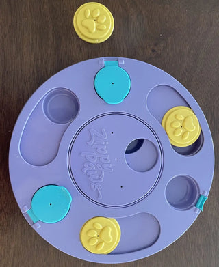 Zippy Paws SmartyPaws Puzzler Feeder Interactive Dog Toy - Purple