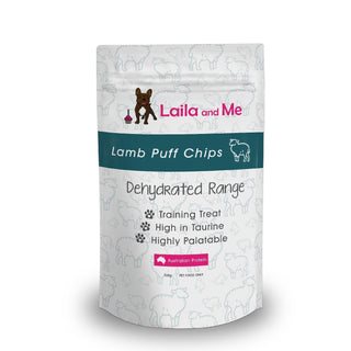 Laila & Me Dehydrated 100% Australian Lamb Chips for Cats & Dogs 100g