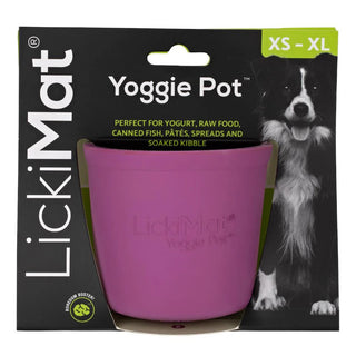 Lickimat Yoggie Pot Slow Feeder Dog Bowl - Purple