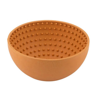 LickiMat Wobble Slow Feeder Boredom Buster Dog Food Bowl - Orange