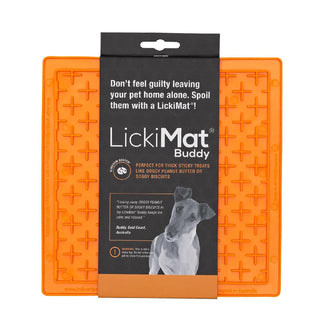 Lickimat Buddy Original Slow Food Mat - Orange