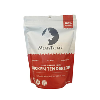 Meaty Treaty Freeze Dried Australian Chicken Tenderloin Cat & Dog Treats 80g