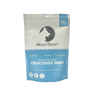 Meaty Treaty Freeze Dried Crocodile Cat & Dog Treats 50g