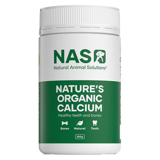 Natural Animal Solutions Nature's Organic Calcium Supplement for Cats & Dogs 200g