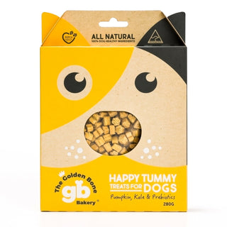 The Golden Bone Bakery Happy Tummy Dog Training Treats with Pumpkin 280g