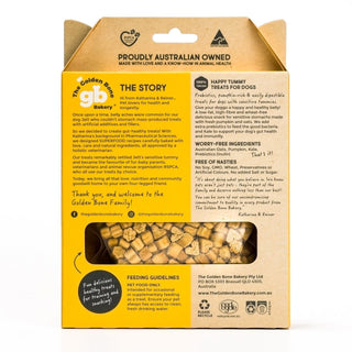 The Golden Bone Bakery Happy Tummy Dog Training Treats with Pumpkin 280g