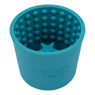 Lickimat Yoggie Pot Slow Feeder Dog Bowl - Turquoise