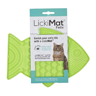 LickiMat Felix Slow Food Bowl for Cats – Green