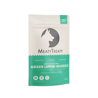 Meaty Treaty Freeze Dried New Zealand Green Lipped Mussels Cat & Dog Treats 50g